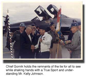 Gornik and Johnson shake hands.....